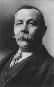 Photo of Sir Arthur Conan Doyle in 1915