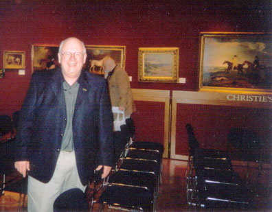 Doug Wrigglesworth at the Christie's Conan Doyle sale in 2004
