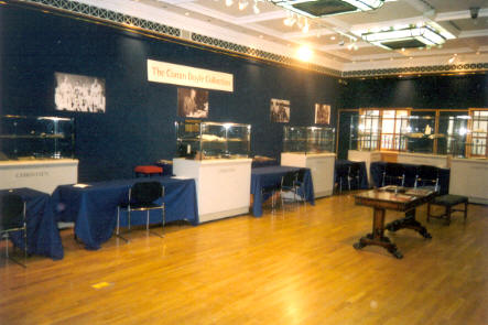 Photo of presale viewing room for the Conan Doyle Collection