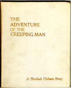 Front cover for The Creeping Man original manuscript