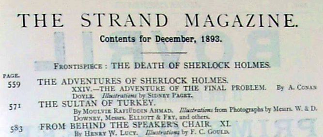 Table of contents for December 1893 Strand