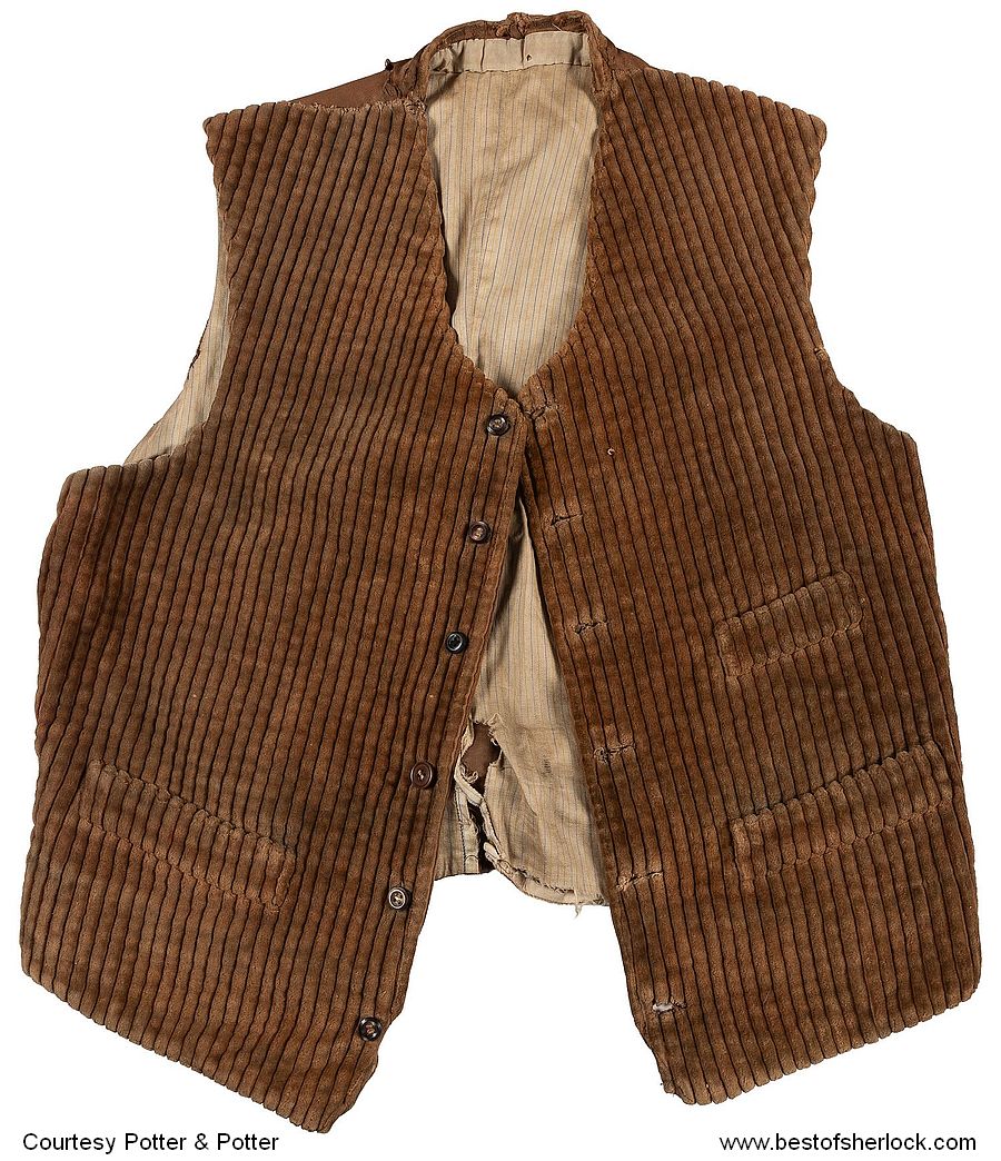 Small version of the front of Sidney Paget's waistcoat